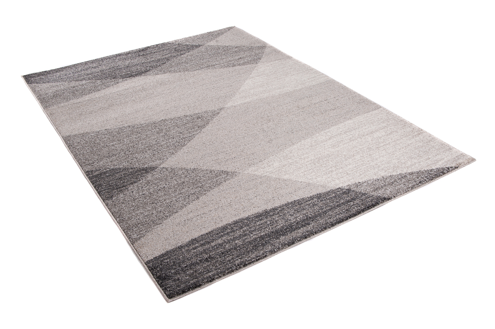 Tapis Sari Gris Beige Géométrique