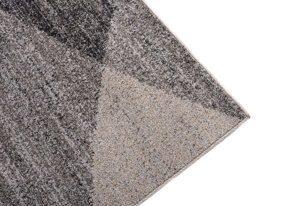 Tapis Sari Gris Beige Géométrique
