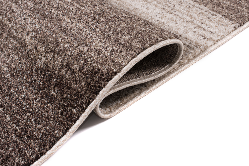 Tapis Sari Marron Beige Géométrique