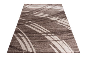 Tapis Sari Marron Clair Rayé