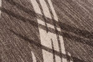 Tapis Sari Marron Clair Rayé