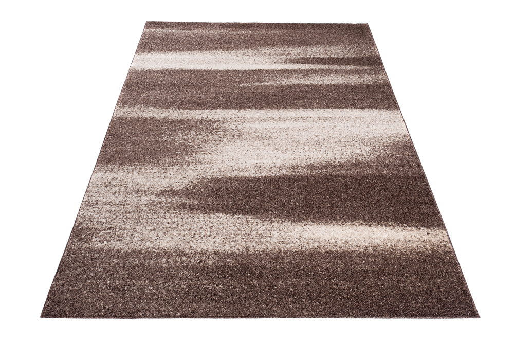 Tapis Sari Marron Clair Abstrait