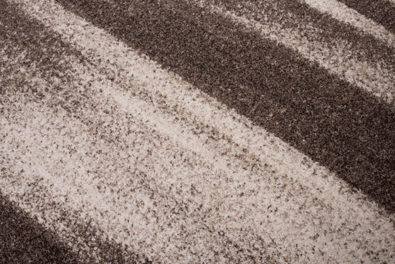 Tapis Sari Marron Clair Abstrait