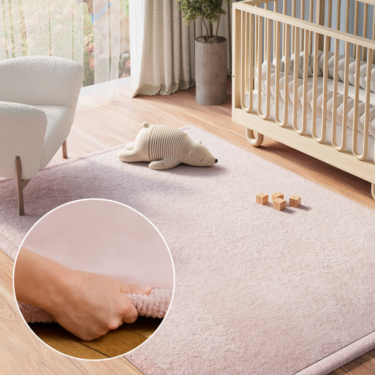 Tapis Enfant Fluffin Rose