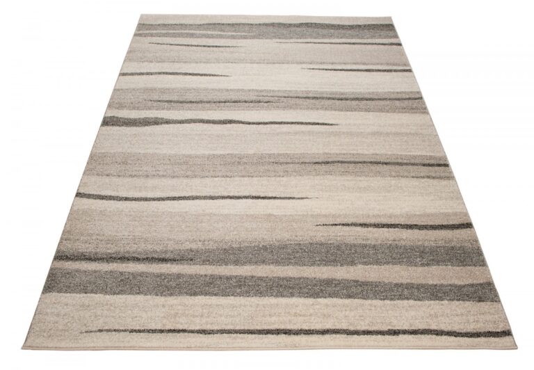 Tapis Sari Beige Crème Abstrait