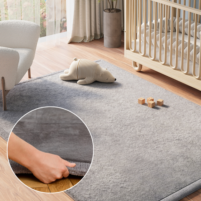 Tapis Enfant Fluffin Gris Foncé