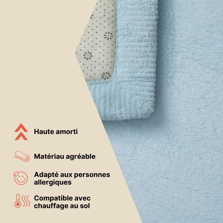 Tapis Enfant Fluffin Rond Beige