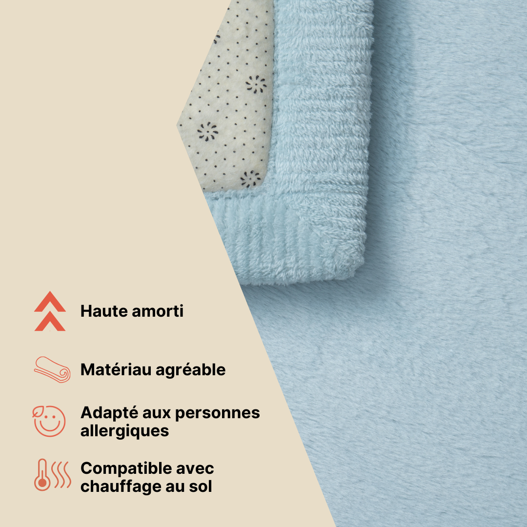 Tapis Enfant Fluffin Rond Beige