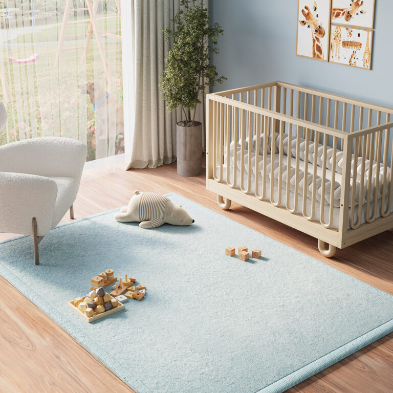 Tapis Enfant Fluffin Bleu