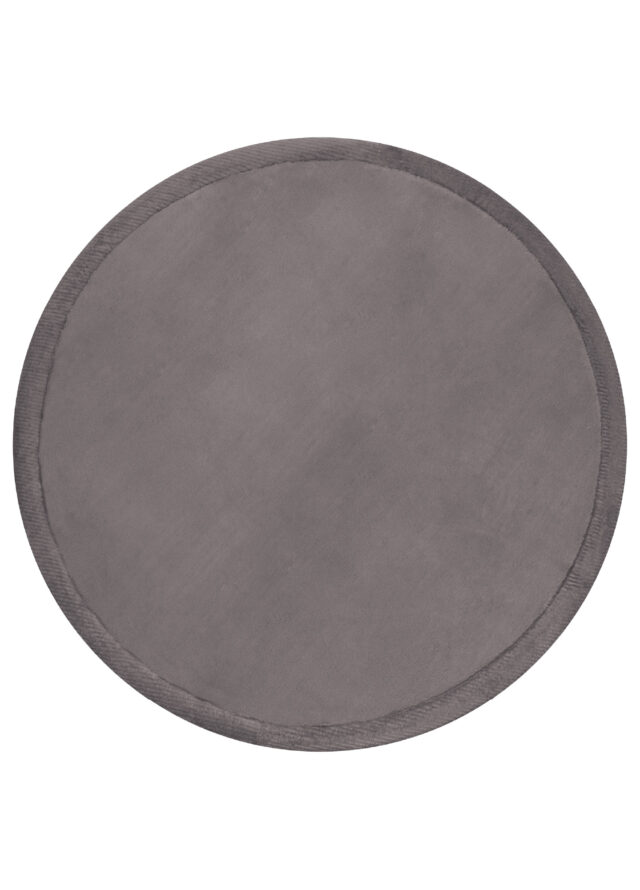 Tapis Enfant Fluffin Rond Gris Foncé