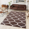 Tapis Sari Marron Treillis