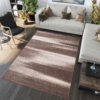 Tapis Sari Marron Clair Abstrait