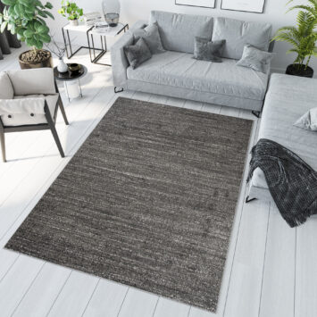 Tapis Sari Anthracite Mélangé