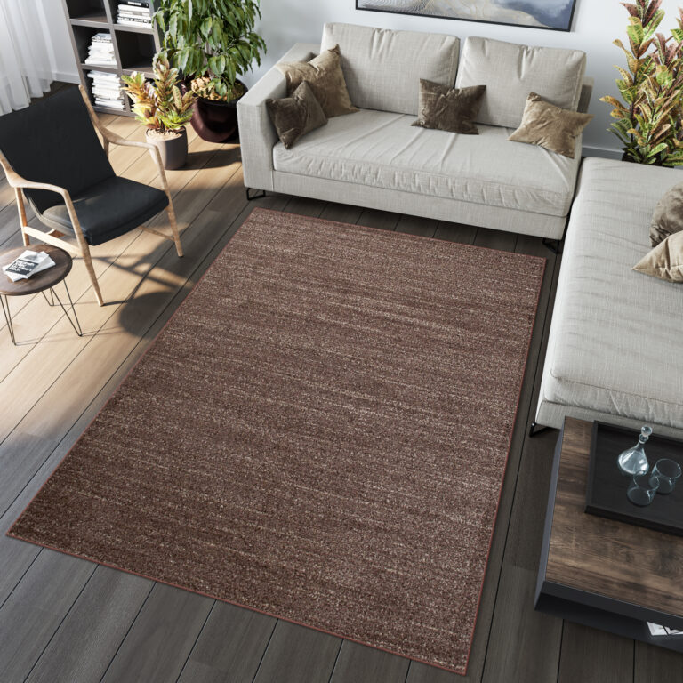 Tapis Sari Marron Foncé Mélangé