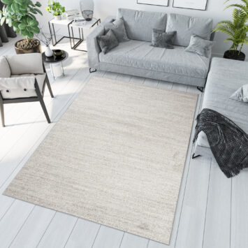 Tapis Sari Gris Clair Mélangé