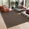 Tapis Noyan Marron Moderne Antidérapant