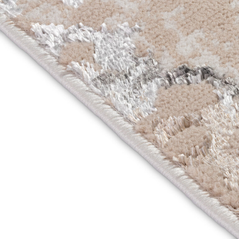 Tapis de Couloir Crystal Beige Gris Abstrait