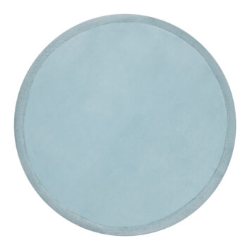Tapis Enfant Fluffin Rond Bleu