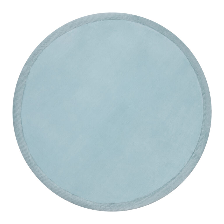 Tapis Enfant Fluffin Rond Bleu