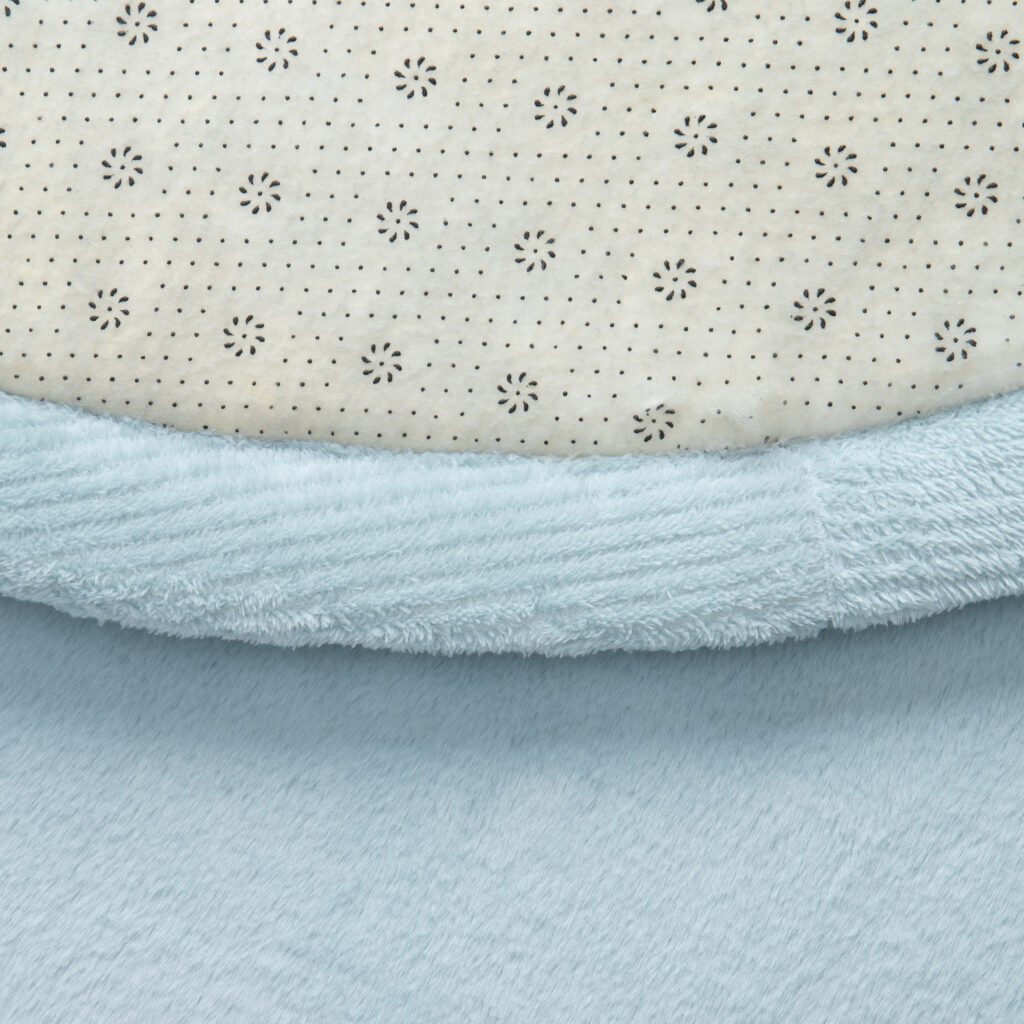 Tapis Enfant Fluffin Rond Bleu