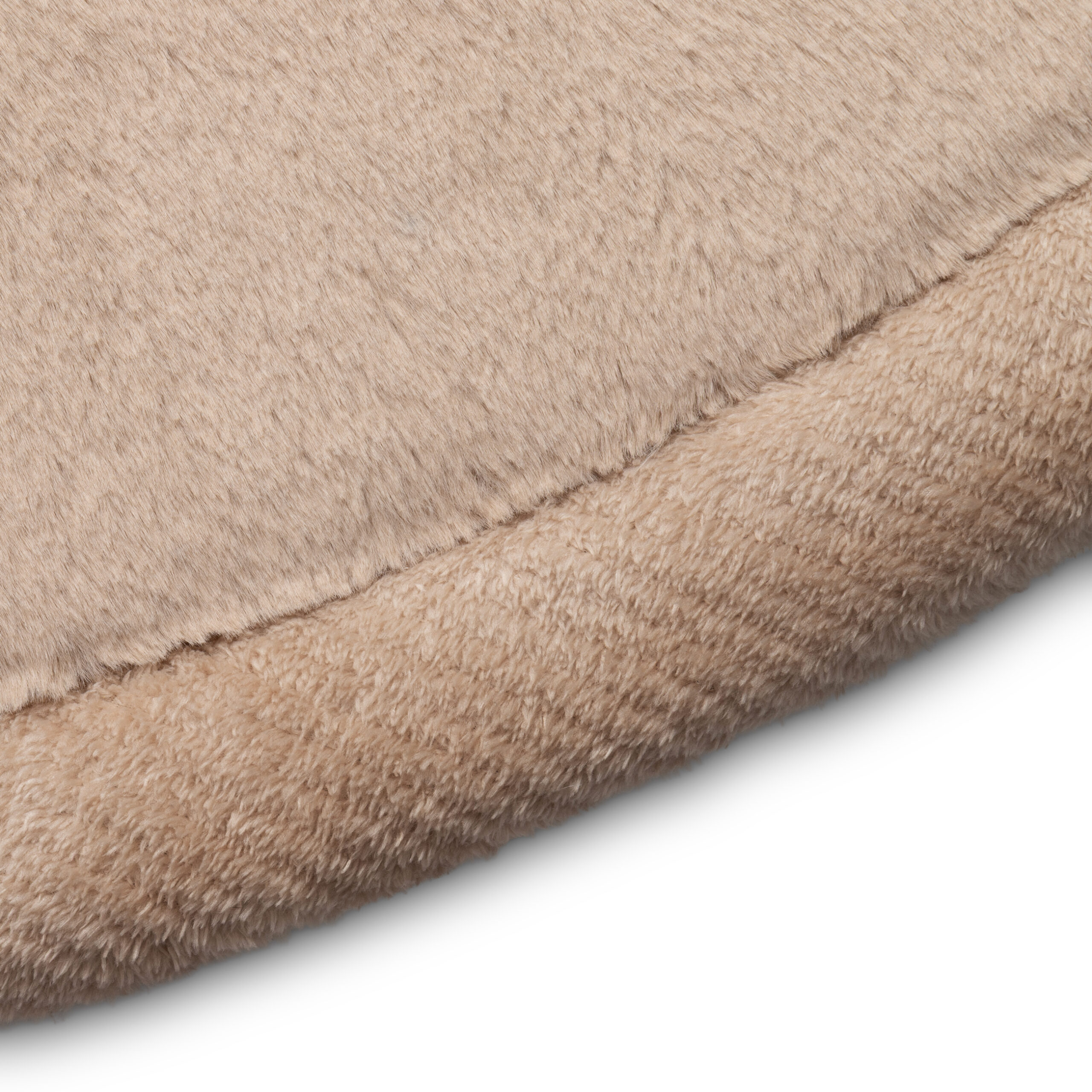 Tapis Enfant Fluffin Rond Beige