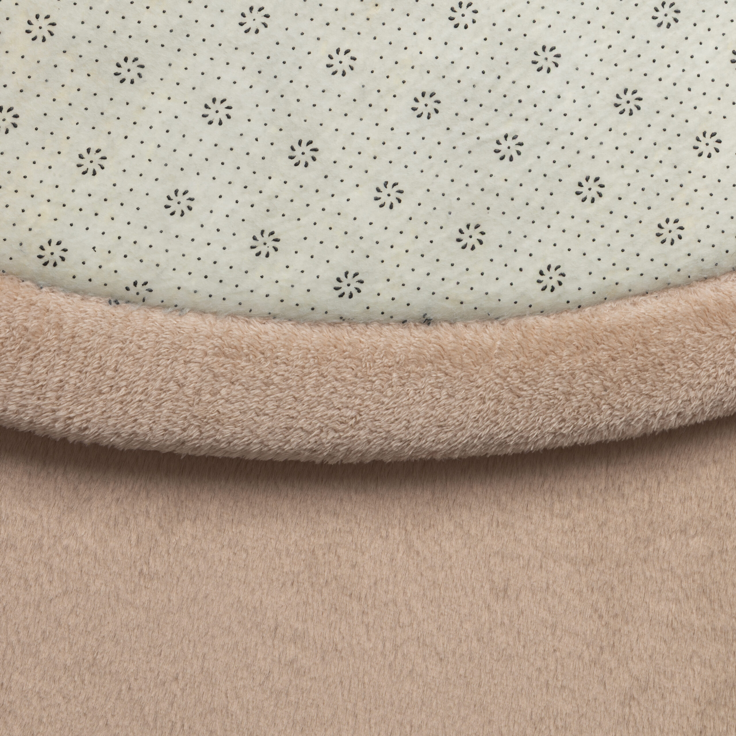 Tapis Enfant Fluffin Rond Beige