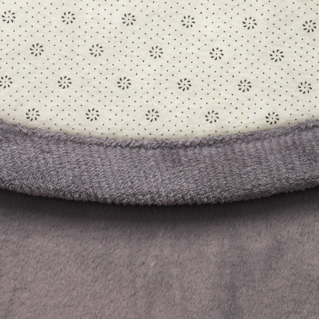 Tapis Enfant Fluffin Rond Gris Foncé