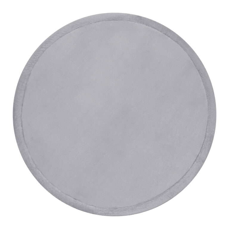 Tapis Enfant Fluffin Rond Gris Clair