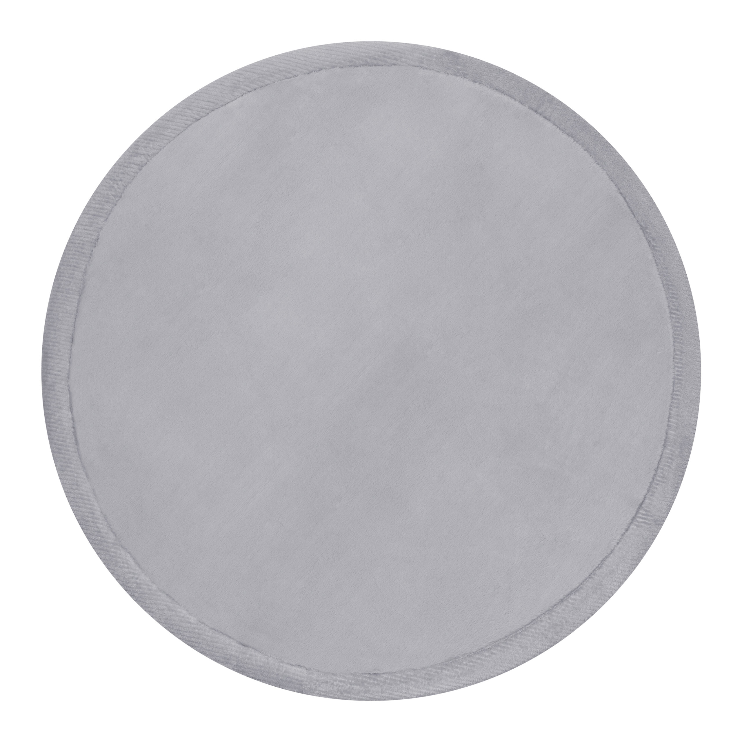Tapis Enfant Fluffin Rond Gris Clair