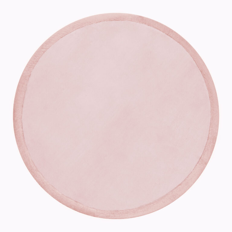 Tapis Enfant Fluffin Rond Rose