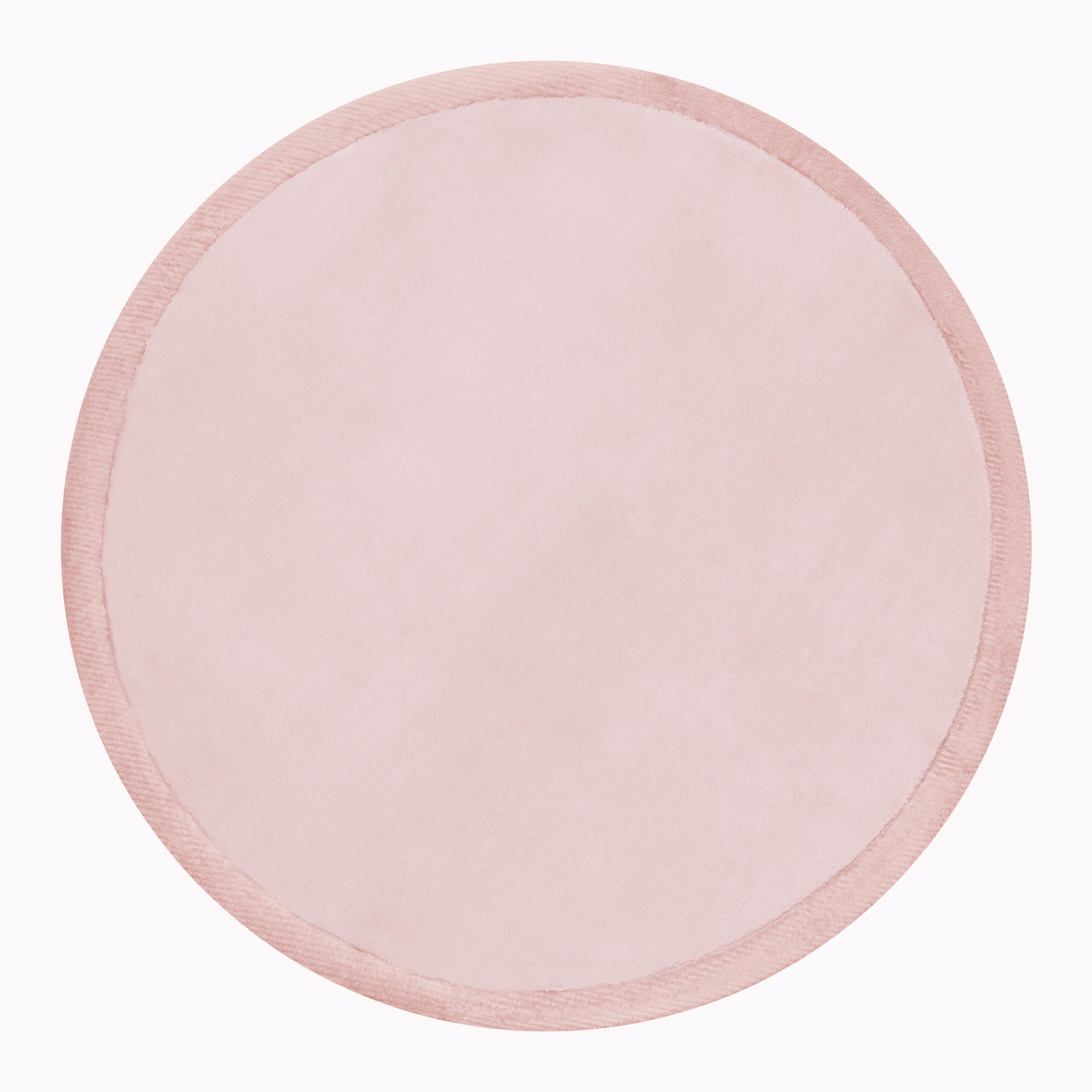 Tapis Enfant Fluffin Rond Rose