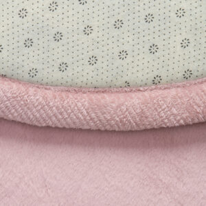 Tapis Enfant Fluffin Rond Rose