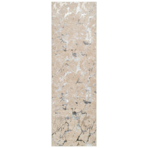 Tapis de Couloir Crystal Beige Gris Moderne