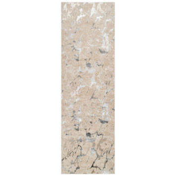 Tapis de Couloir Crystal Beige Gris Moderne
