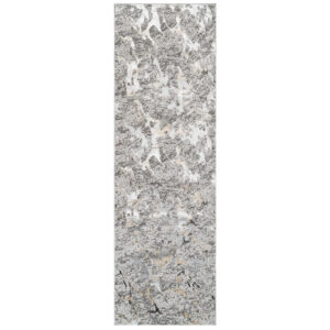 Tapis de Couloir Crystal Gris Foncé Beige Moderne