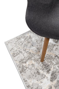 Tapis de Couloir Crystal Gris Foncé Beige Moderne