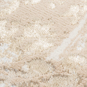 Tapis de Couloir Crystal Marron Or Abstrait