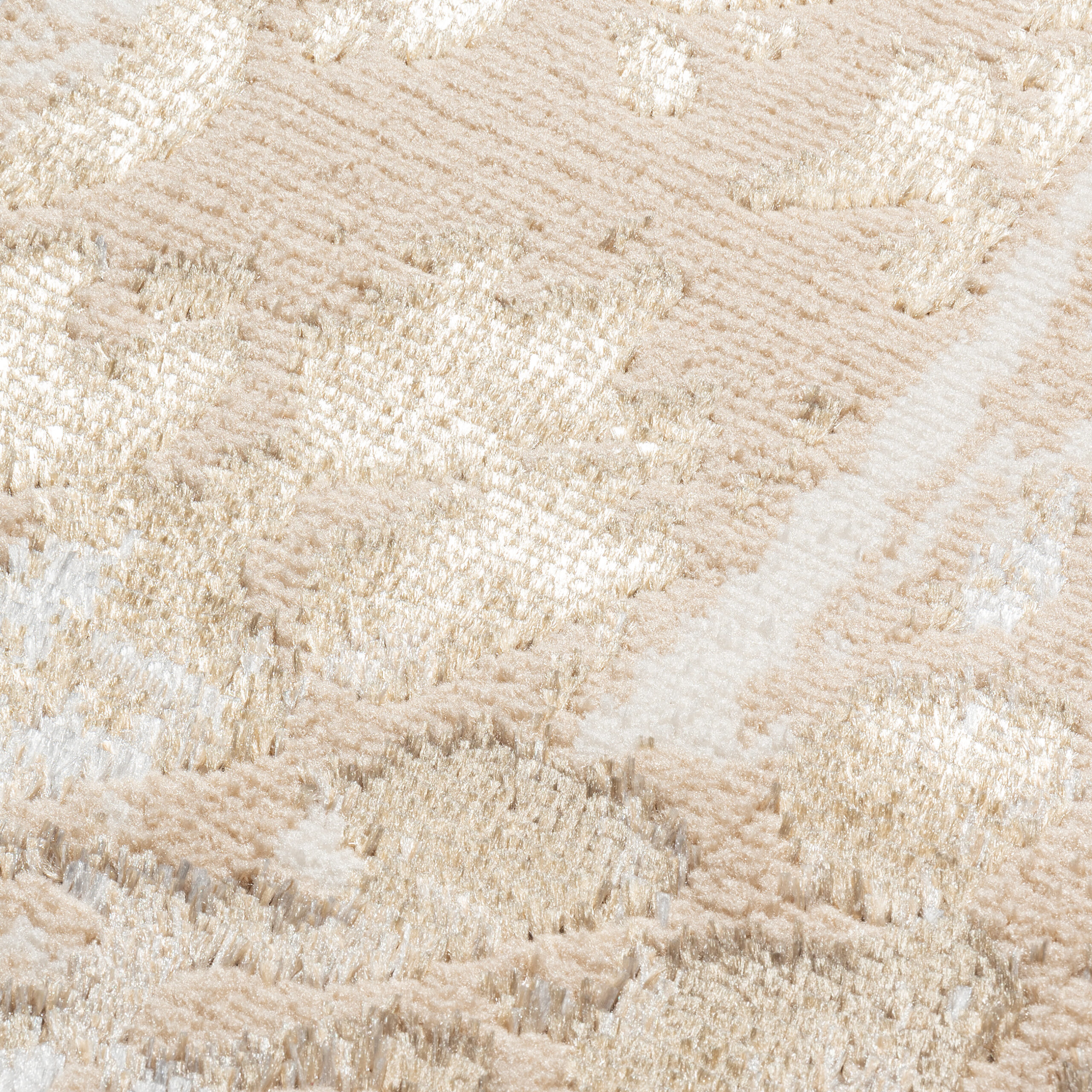 Tapis de Couloir Crystal Marron Or Abstrait