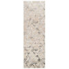 Tapis de Couloir Crystal Beige Gris Zigzag