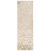 Tapis de Couloir Crystal Beige Or Zigzag