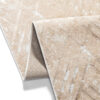 Tapis de Couloir Crystal Beige Or Zigzag
