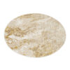 Tapis Crystal Rond Beige Or Crème Marbre