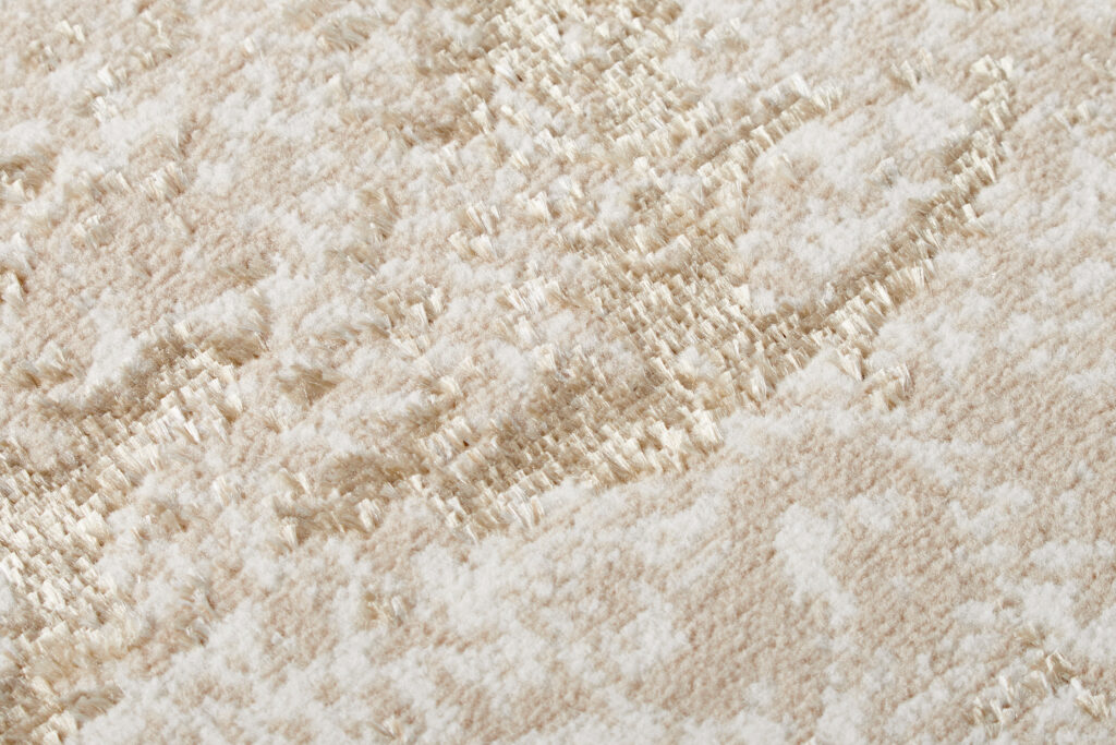 Tapis Crystal Rond Marron Beige Marbre