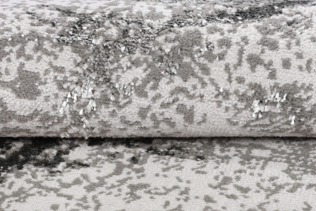 Tapis Crystal Rond Gris Clair Marbre