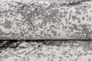 Tapis Crystal Rond Gris Clair Marbre