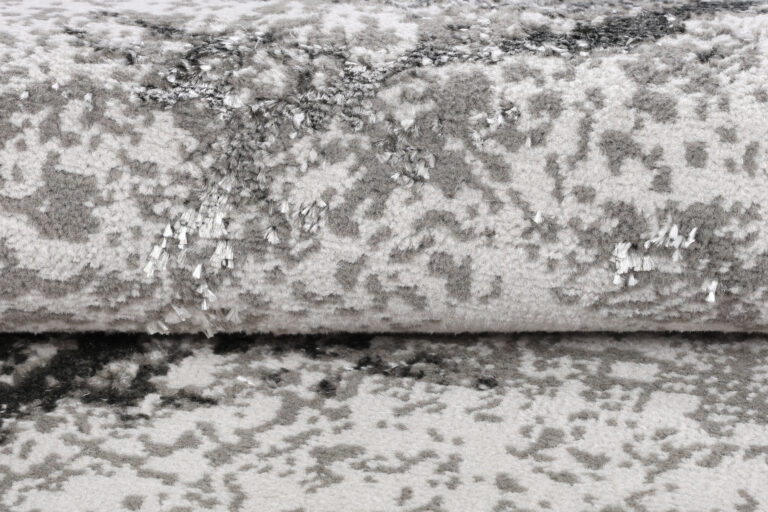 Tapis Crystal Rond Gris Clair Marbre