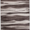 Tapis Sari Marron Beige Abstrait