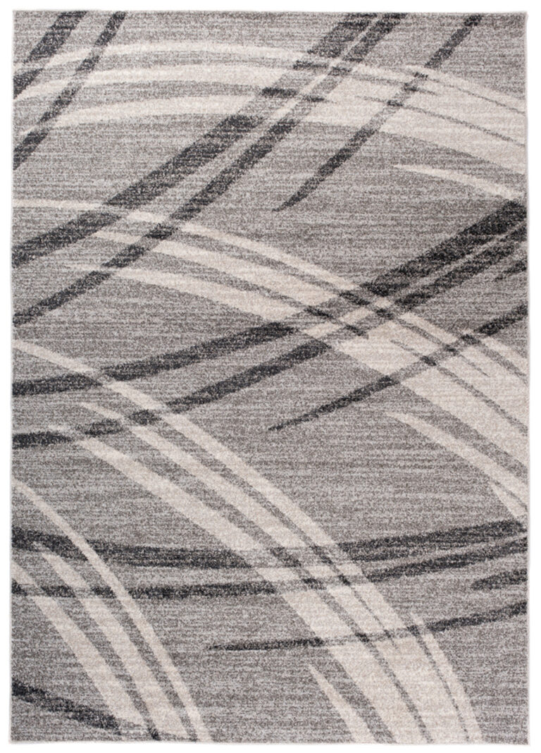 Tapis Sari Gris Lignes