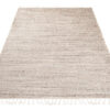 Tapis Sari avec Franges Crème Foncé