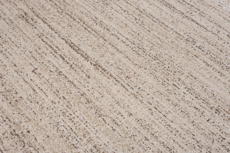 Tapis Sari avec Franges Crème Foncé